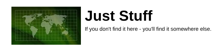 Header-Bild vom Blog, ca. 2005.
Das Bild bzw Logo ist eine gerasterte Weltkarte, der Untertitel vom Blog lautete zu der Zeit "If you dont find it here - you'll find it somewhere else"